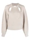 Isabel Marant Palma Cut-out Sweater In Neutral