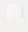 Isabel Marant Palmira Embroidered Cotton Miniskirt In White