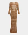 Isabel Marant Paloma Long Crochet Backless Dress