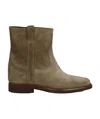 Isabel Marant Susee Suede Western Ankle Booties In Brown
