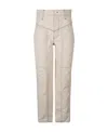 Isabel Marant Panelled Cotton Trousers In Nude