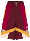 Isabel Marant Panelled Drawstring Basketball Shorts In Rot