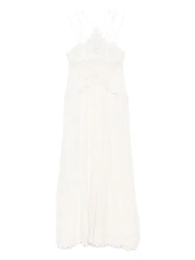 Isabel Marant Panelled Maxi Dress In White