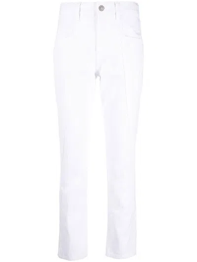 Isabel Marant Panelled Skinny-cut Jeans In Bianco