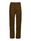 Isabel Marant Khaki Emmy Corduroy Pants In Green