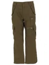 Isabel Marant Womens Khaki Josine Cargo-pocket Cotton Trousers In Animal Print