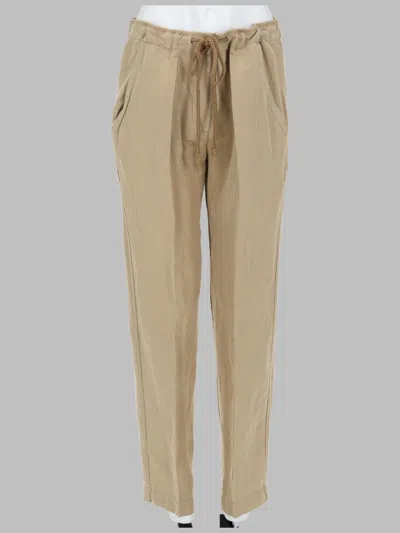 Isabel Marant Sharony Tapered Leg Cuffed Hem Trousers Pants In Neutral