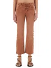 Isabel Marant Jeans With Belt Loops In Orange