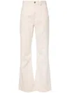 Isabel Marant Belvira High-rise Bootcut Jeans In Beige