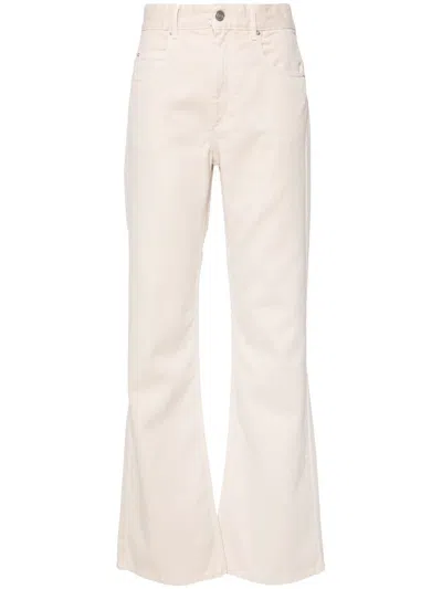 Isabel Marant Belvira High-rise Bootcut Jeans In Beige