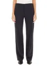 Isabel Marant Straight Leg Trousers With Pockets And Crease In Black