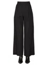 Isabel Marant High-waisted Wide-leg Trousers In Blue