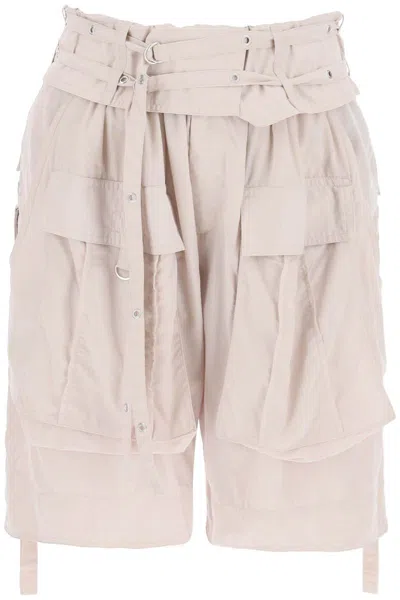 Isabel Marant Heidi Cargo Shorts For In Neutrals