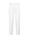 Isabel Marant Straight-leg Cropped Slim-cut Trousers In White