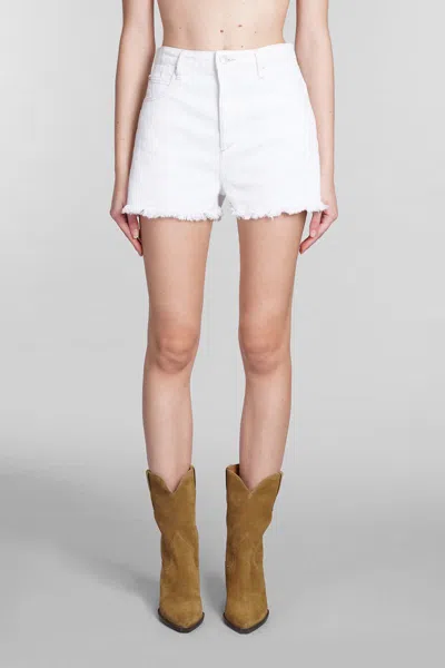 Isabel Marant Denim Lesia Shorts In White