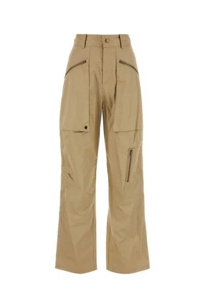 Isabel Marant Women Beige Cotton Jolande Pant In Brown