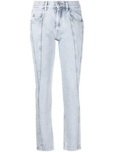 Isabel Marant Mid-rise Straight-leg Jeans In Light Blue