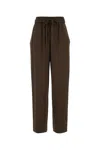 Isabel Marant Women Mud Viscose Blend Kendra Pant In Green