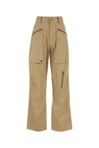 Isabel Marant Women Beige Cotton Jolande Pant In Brown