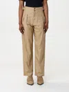 Isabel Marant Fidji Trousers Adjustable Waistband In Beige