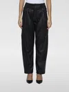 Isabel Marant Fidji Pleated Straight-leg Coated Linen Pants In Schwarz