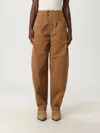Isabel Marant 'oumaya' Cotton Cognac Pants Women In Brown