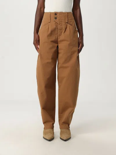 ISABEL MARANT PANTS ISABEL MARANT WOMAN COLOR BROWN,H19316032