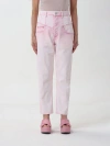 Isabel Marant Oliviani High-rise Cropped Jeans In Pink