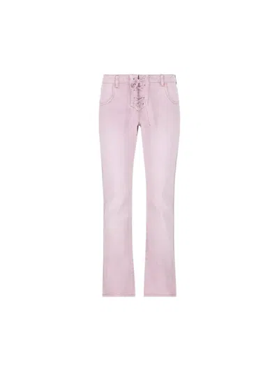 Isabel Marant Vanel Straight-leg Jeans In Pink