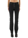 Isabel Marant Five-pocket Trousers With Belt Loops And Contrast Stitching In Black