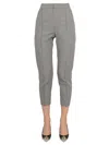 Isabel Marant "sioliran" Checkered Pattern Cropped Trousers