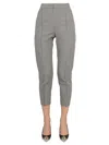 Isabel Marant "sioliran" Checkered Pattern Cropped Trousers