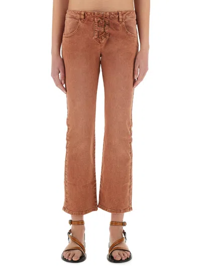 Isabel Marant Women's Vanel Jeans | Size Fr 38 | Pa0544fb Color C2h02i11bh In Orange