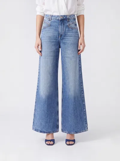 Isabel Marant Pants Woman Color Gnawed Blue