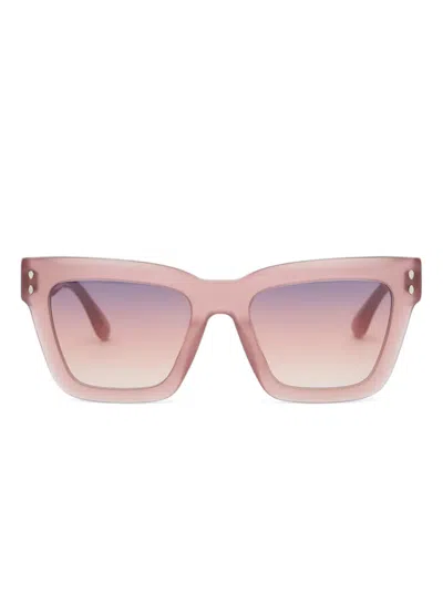 Isabel Marant Paoly Sunglasses In Pink-grey Fuchsia