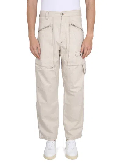 Isabel Marant Parker Denim Pants In Beige