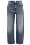 Isabel Marant Faded-effect Pocket Jeans In Blue