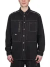 Isabel Marant Pascual Denim Jacket Chest Pockets In Black