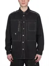 Isabel Marant Pascual Denim Jacket Chest Pockets In Black
