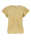 Isabel Marant Pastel Yellow Polyester Tullya Blouse