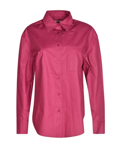 Isabel Marant Patch-pocket Cotton Shirt In Red