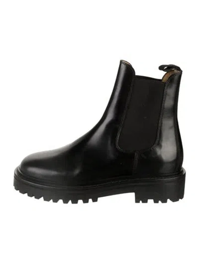 Pre-owned Isabel Marant Patent Leather Chelsea Boots In Black