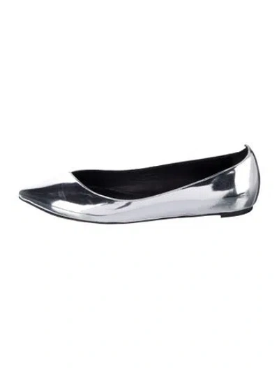 Pre-owned Isabel Marant Patent Leather Flats In White