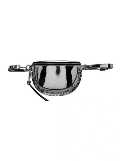 Pre-owned Isabel Marant Patent Leather Shoulder Bag In Silver