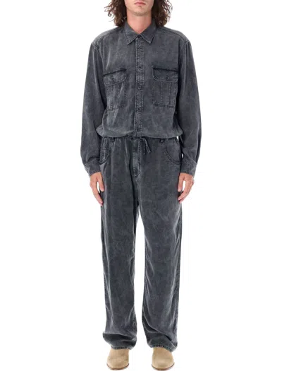 Isabel Marant Patric Jumpsuit In Faded Black