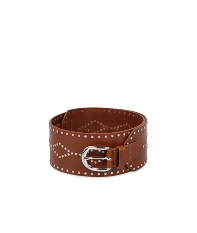 Isabel Marant Pattern Belt In Brown