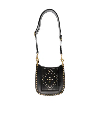 Isabel Marant Pattern Shoulder Bag In Black