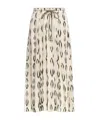 Isabel Marant Samila Printed Silk Maxi Skirt In Nude