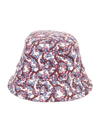 Pre-owned Isabel Marant Patterned Bucket Hat. In Purple