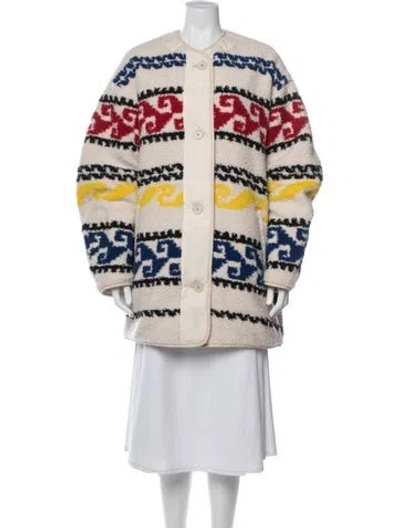 Pre-owned Isabel Marant Patterned Coat W/ Tags In Neutral